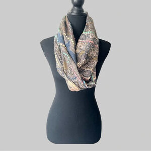 Baba Boho Paisley Colorful Infinity  Scarf